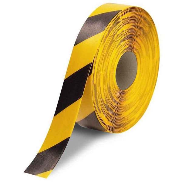 Nmc 50 Mil Heavy Duty Floor Tape, Bk/Yl HDT2BKYL